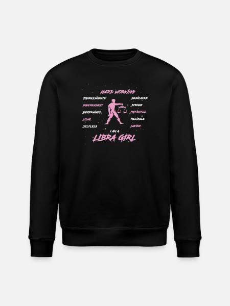 Zodiac sign Libra - Stanley/Stella ROLLER Unisex Organic Sweatshirt - black