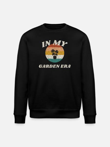 In My Garden Era Retro - Stanley/Stella ROLLER Unisex Organic Sweatshirt - black
