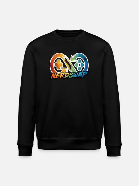 NerdSwap Gaming Merch - Stanley/Stella ROLLER Unisex Organic Sweatshirt - black
