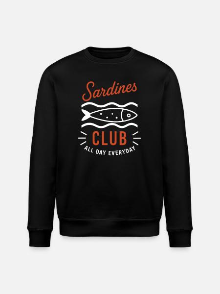 Sardines Club Every Day - Stanley/Stella ROLLER Unisex Organic Sweatshirt - black