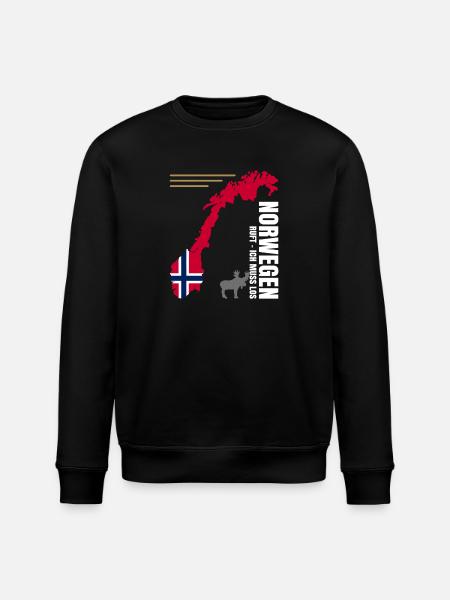 Émigration de Norvège - Sweat bio ROLLER Stanley/Stella Unisexe - noir