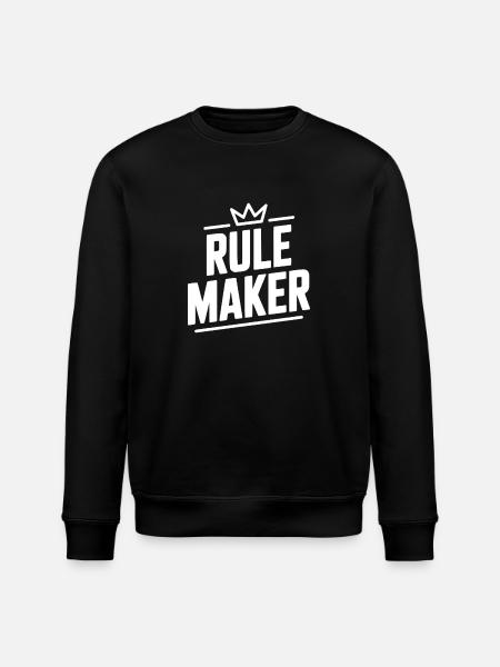 Rule Maker - Stanley/Stella ROLLER Unisex Organic Sweatshirt - black