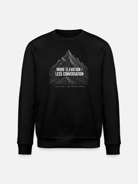More Elevation Hiking - Stanley/Stella Unisex Bio-Sweatshirt ROLLER - Schwarz