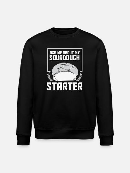 Bread Baker Bakery Bread Roll Baking - Stanley/Stella ROLLER Unisex Organic Sweatshirt - black