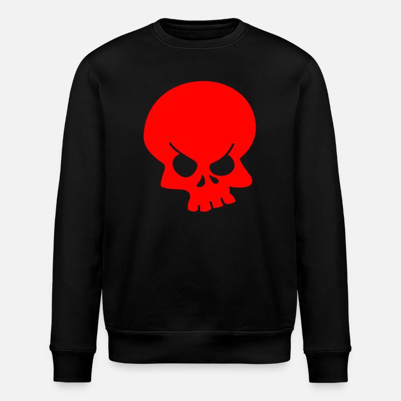 Skull - Stanley/Stella ROLLER Unisex Organic Sweatshirt - black