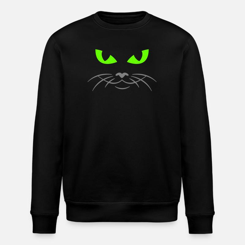 cat face - katzengesicht - Sweat bio ROLLER Stanley/Stella Unisexe - noir