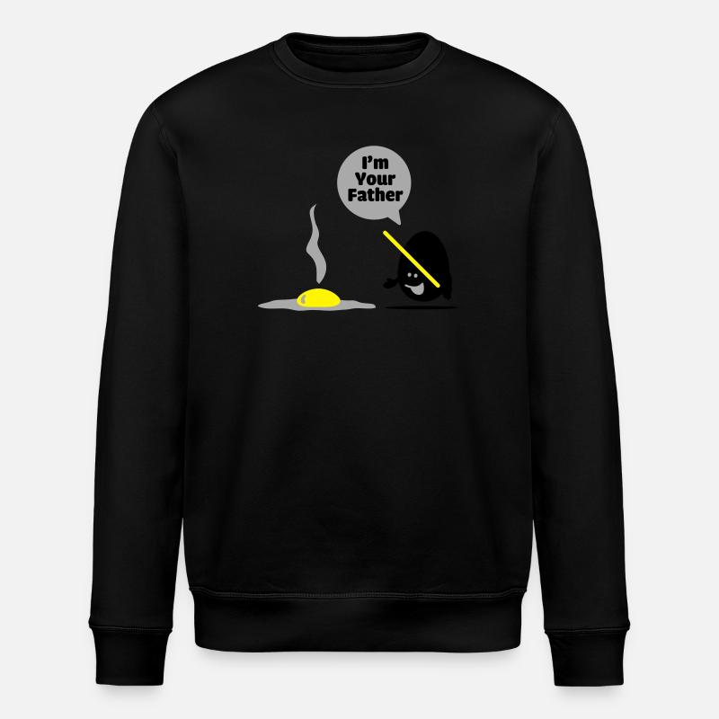 egg vader - Stanley/Stella ROLLER Unisex Organic Sweatshirt - black