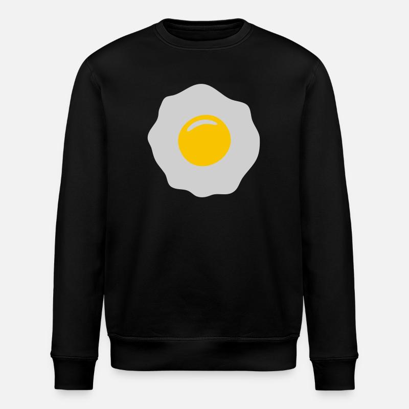 egg ei spiegelei - Sweat bio ROLLER Stanley/Stella Unisexe - noir