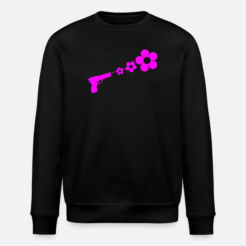 flowergun_1 - Sweat bio ROLLER Stanley/Stella Unisexe - noir