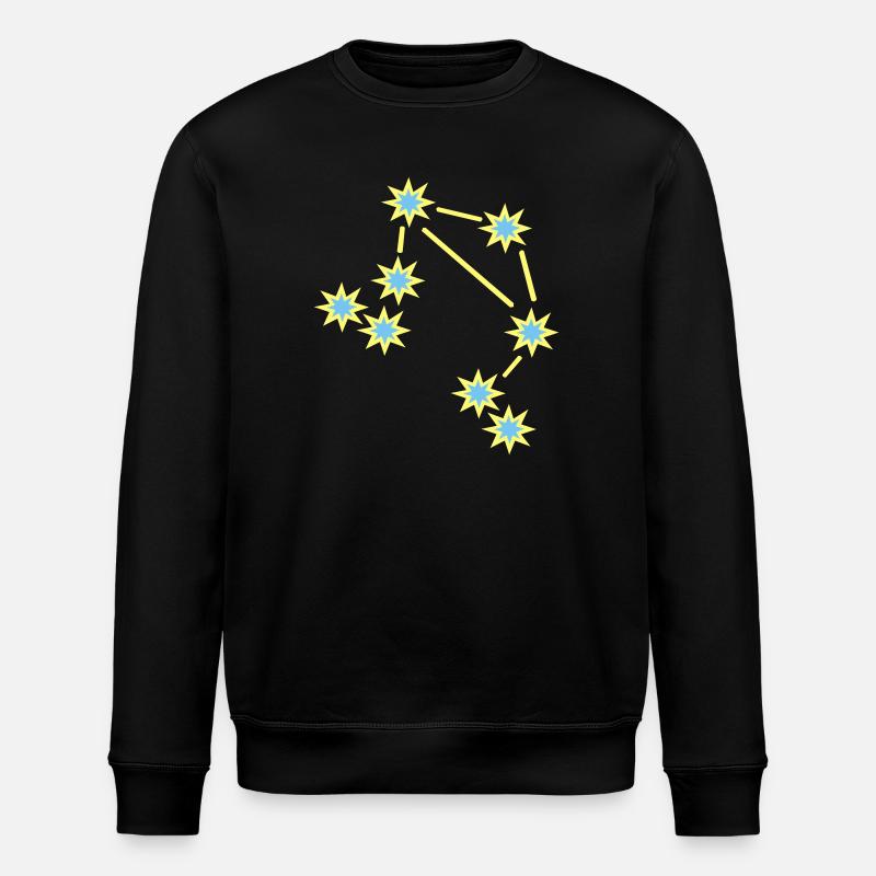 Sternzeichen Waage - Stanley/Stella Unisex Bio-Sweatshirt ROLLER - Schwarz