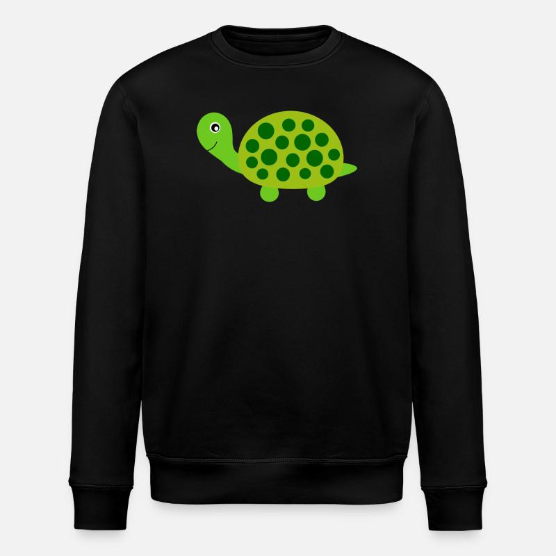 Schildkröten Schildkröten - Stanley/Stella Unisex Bio-Sweatshirt ROLLER - Schwarz