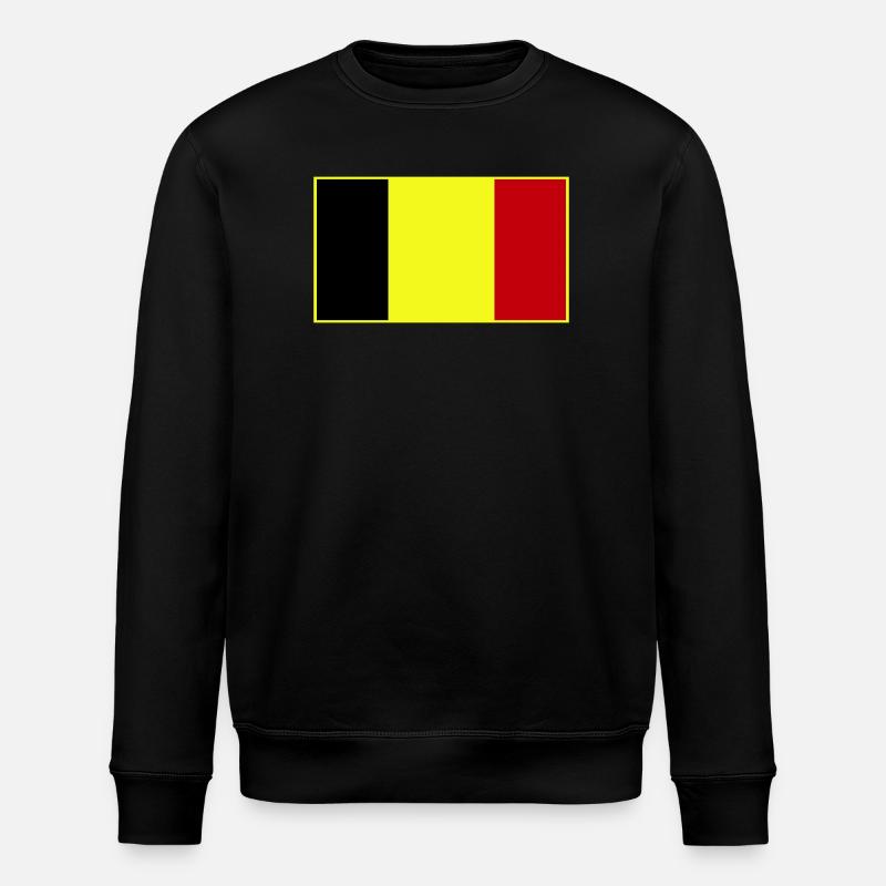 Anpassbare dreifarbige Flagge - Stanley/Stella Unisex Bio-Sweatshirt ROLLER - Schwarz