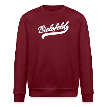 Bielefeld Retro - Stanley/Stella ROLLER Unisex Organic Sweatshirt - burgundy - Front - Nik (191cm)