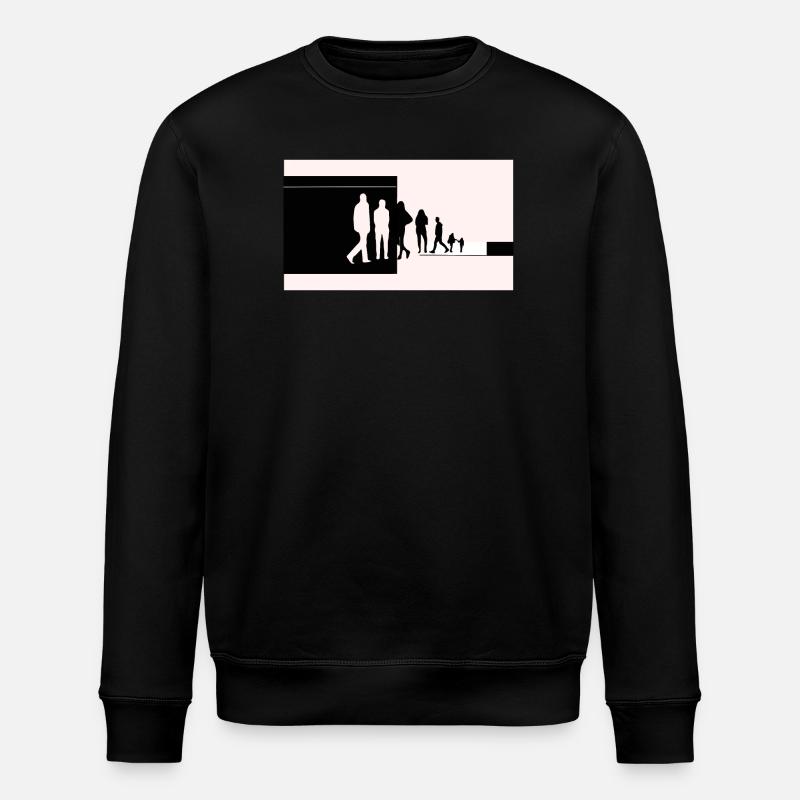 Silhouettes in transition - Stanley/Stella ROLLER Unisex Organic Sweatshirt - black