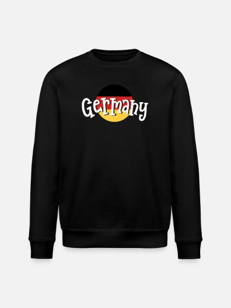 Deutschland Deutsche Flagge - Stanley/Stella Unisex Bio-Sweatshirt ROLLER - Schwarz
