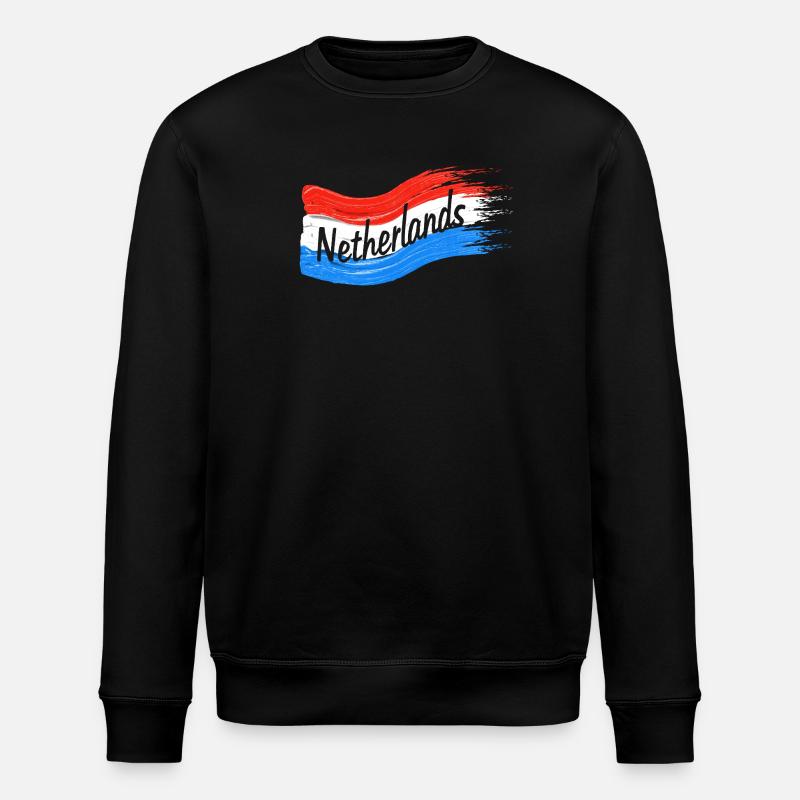 Drapeau néerlandais - Sweat bio ROLLER Stanley/Stella Unisexe - noir