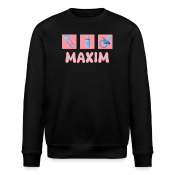 Cadeau pour Maxim - Sweat bio ROLLER Stanley/Stella Unisexe - noir - Devant - Nik (191cm)