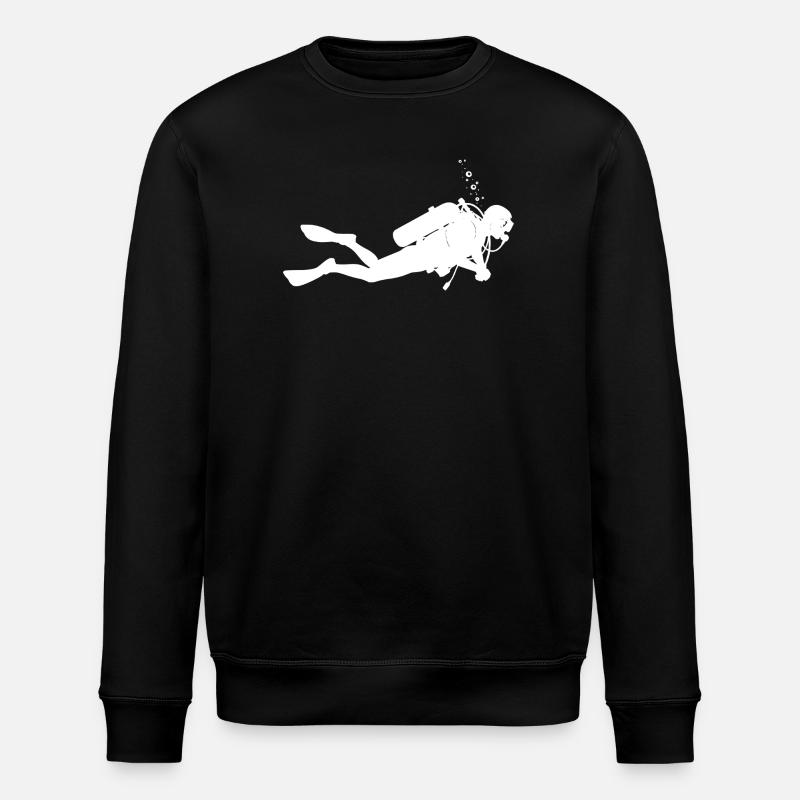 Kurz und klar Diving - Stanley/Stella Unisex Bio-Sweatshirt ROLLER - Schwarz
