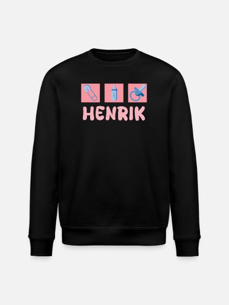 Gift for Henrik - Stanley/Stella ROLLER Unisex Organic Sweatshirt - black