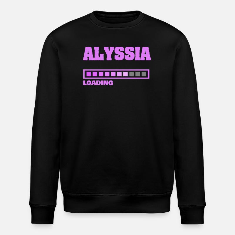Naissance d’Alyssia - Sweat bio ROLLER Stanley/Stella Unisexe - noir