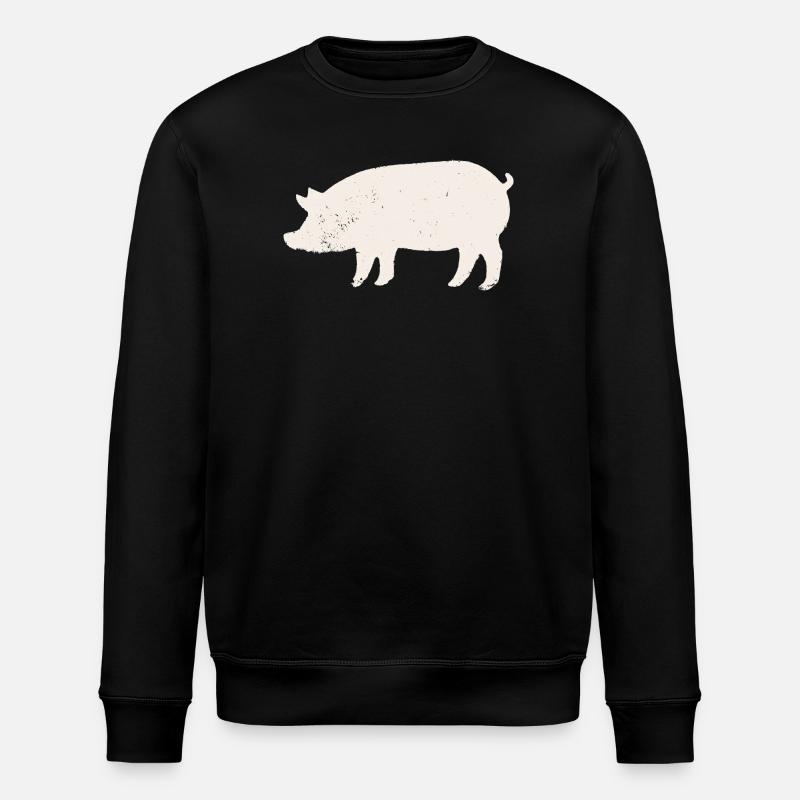 Pig - Stanley/Stella ROLLER Unisex Organic Sweatshirt - black