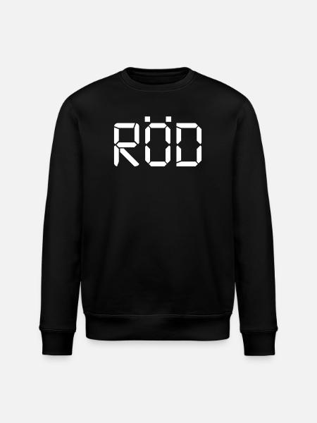 Red - LCD - Stanley/Stella ROLLER Unisex Organic Sweatshirt - black