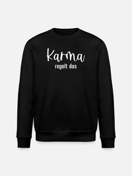 Karma regelt das - Stanley/Stella Unisex Bio-Sweatshirt ROLLER - Schwarz