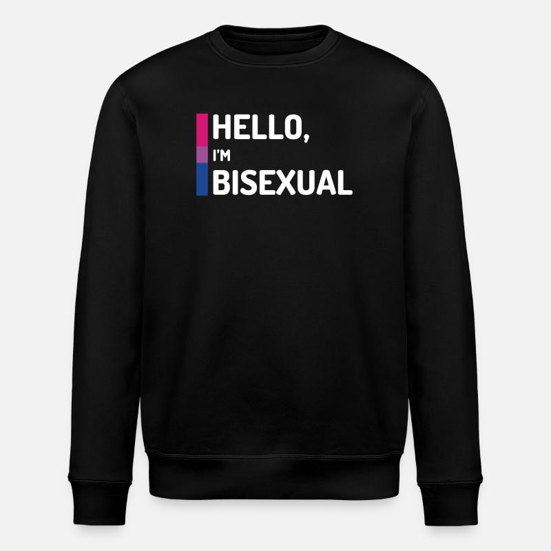 Hello, I’m Bisexual - Stanley/Stella ROLLER Unisex Organic Sweatshirt - black