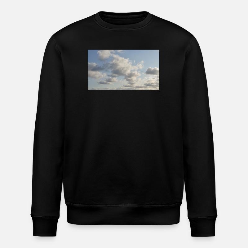 Himmelsweiche Wolken - Stanley/Stella Unisex Bio-Sweatshirt ROLLER - Schwarz