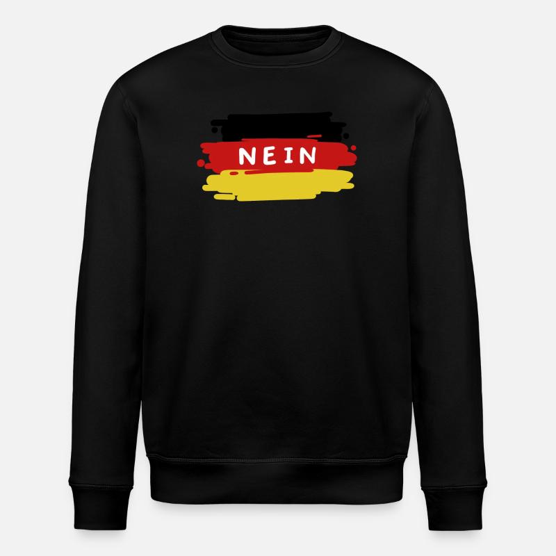 Deutschland Deutsche Flagge - Stanley/Stella Unisex Bio-Sweatshirt ROLLER - Schwarz