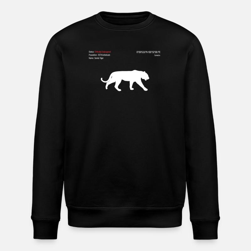 Tigre - Sweat bio ROLLER Stanley/Stella Unisexe - noir