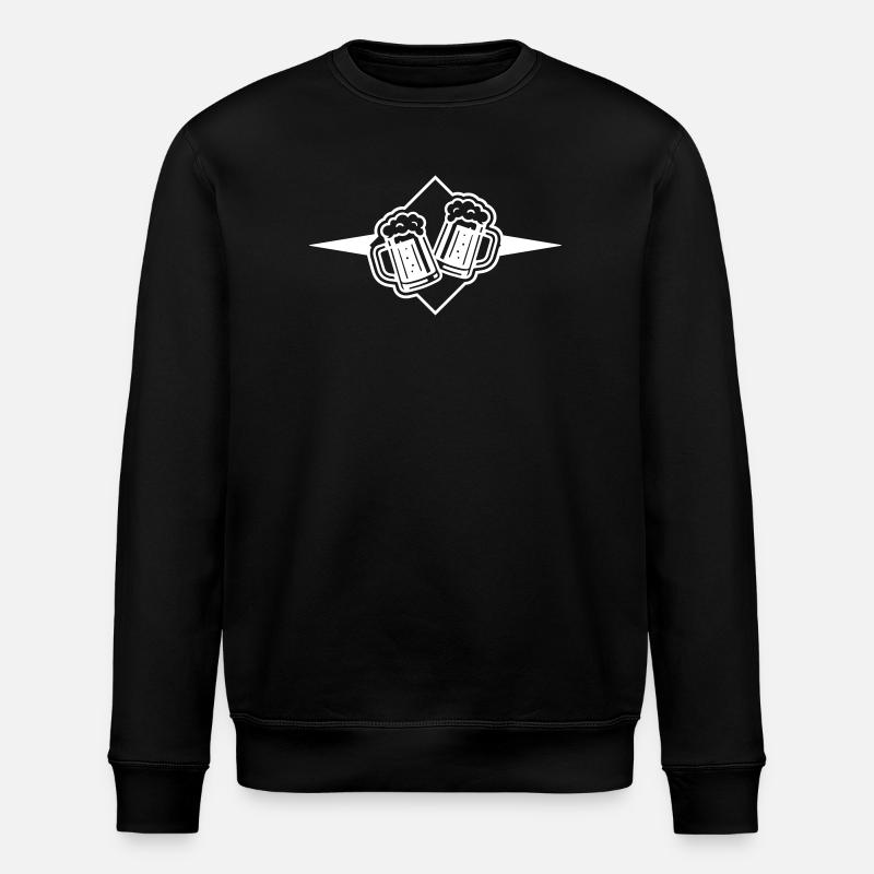 Beer Mug Beer Icon - Stanley/Stella ROLLER Unisex Organic Sweatshirt - black