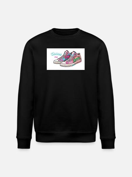 Bunte Sneakers mit Comic-Design - Stanley/Stella Unisex Bio-Sweatshirt ROLLER - Schwarz