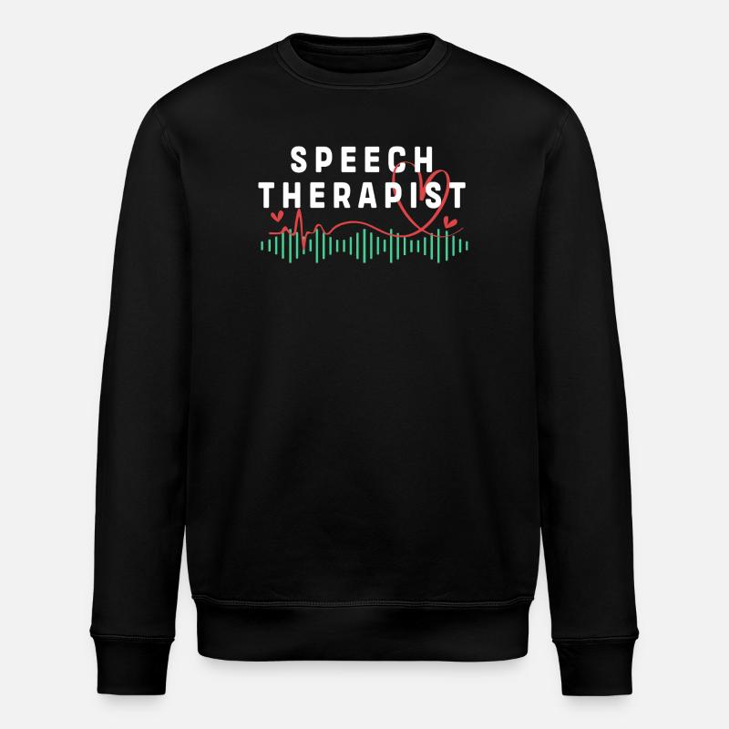 Sprachtherapeut Logopäde Logopädie - Stanley/Stella Unisex Bio-Sweatshirt ROLLER - Schwarz