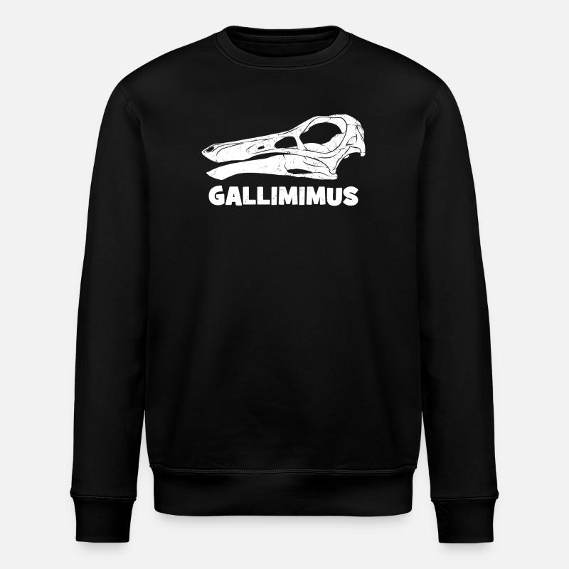 Fossile de crâne de Gallimimus - Sweat bio ROLLER Stanley/Stella Unisexe - noir