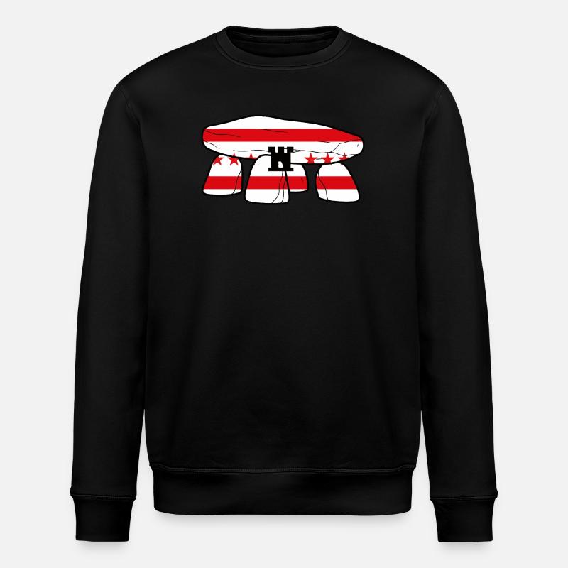 Drenthe Dolmen - Stanley/Stella Unisex Bio-Sweatshirt ROLLER - Schwarz