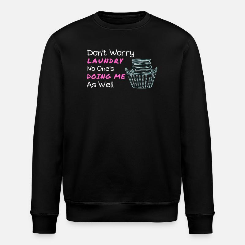 Verspielte Wäschegefühle Illustration - Stanley/Stella Unisex Bio-Sweatshirt ROLLER - Schwarz
