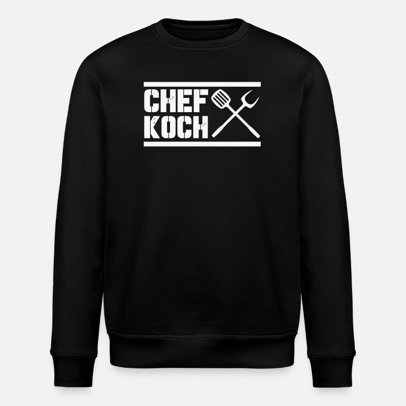 chef_koch - Stanley/Stella ROLLER Unisex Organic Sweatshirt - black