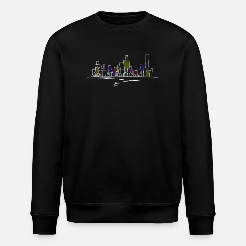 skyline - Stanley/Stella Unisex Bio-Sweatshirt ROLLER - Schwarz