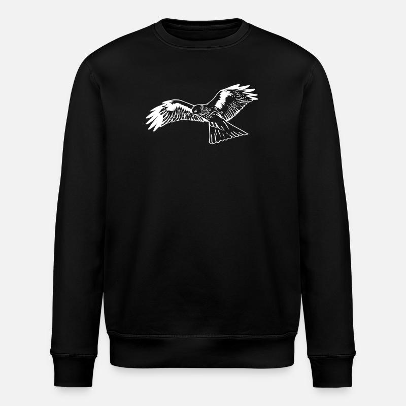 Faucon en blanc - Sweat bio ROLLER Stanley/Stella Unisexe - noir
