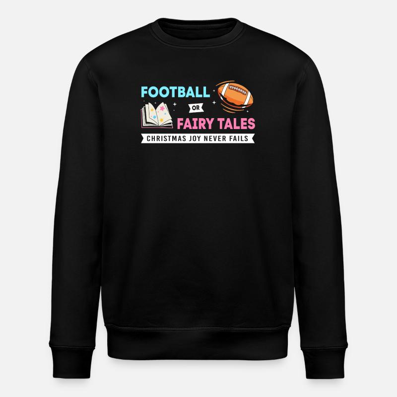 Werdende Mutter Weihnachten Gender Reveal - Stanley/Stella Unisex Bio-Sweatshirt ROLLER - Schwarz