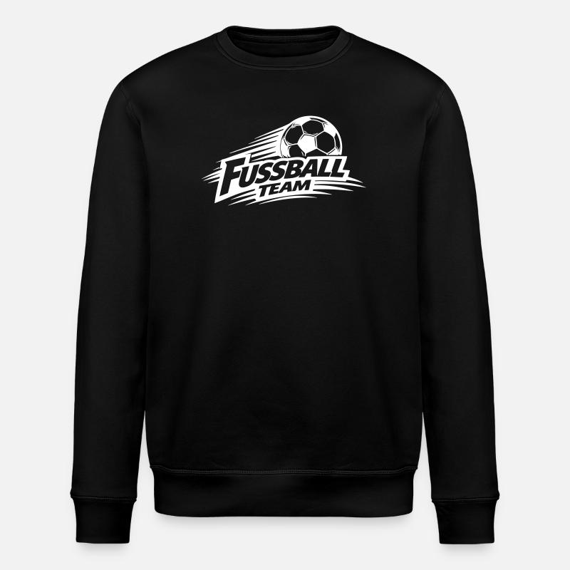 Fussball Team Symbol - Stanley/Stella Unisex Bio-Sweatshirt ROLLER - Schwarz