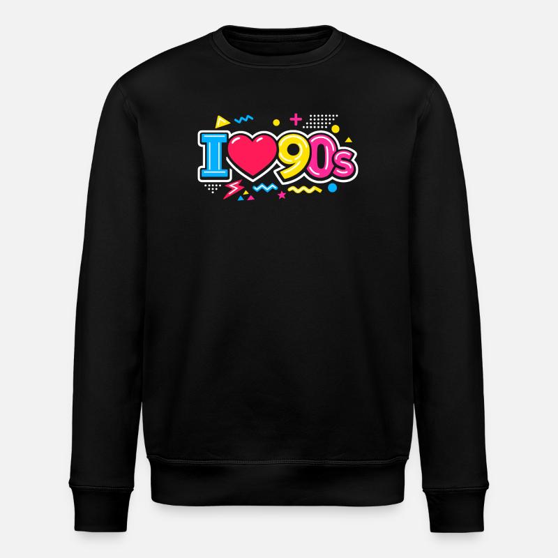 90s - Stanley/Stella Unisex Bio-Sweatshirt ROLLER - Schwarz
