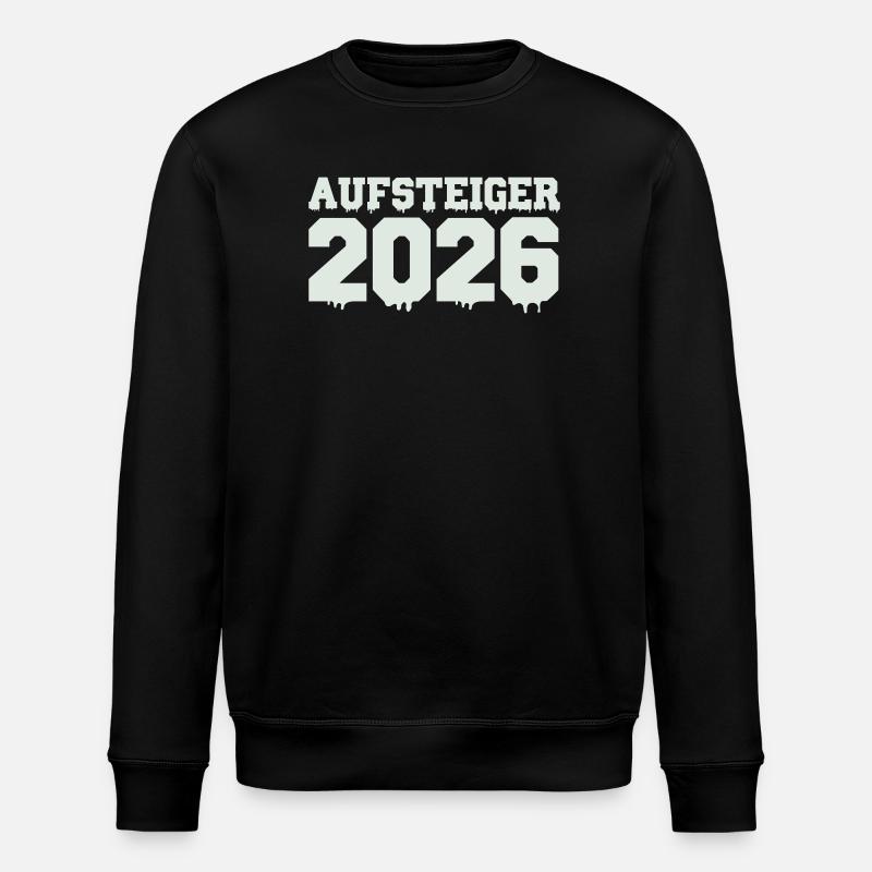 Aufsteiger 2026 Motiv - Stanley/Stella Unisex Bio-Sweatshirt ROLLER - Schwarz