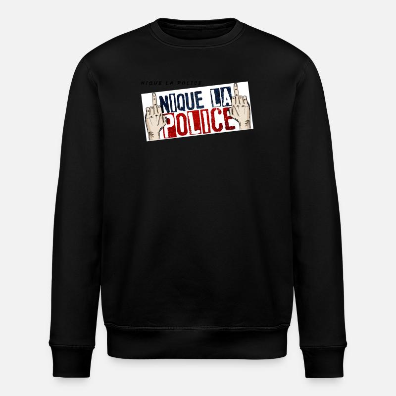 Fick die Polizei - Stanley/Stella Unisex Bio-Sweatshirt ROLLER - Schwarz