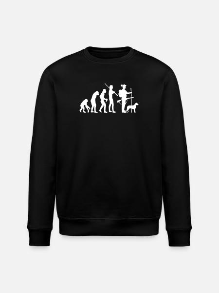 Evolution des Jägers - Stanley/Stella Unisex Bio-Sweatshirt ROLLER - Schwarz