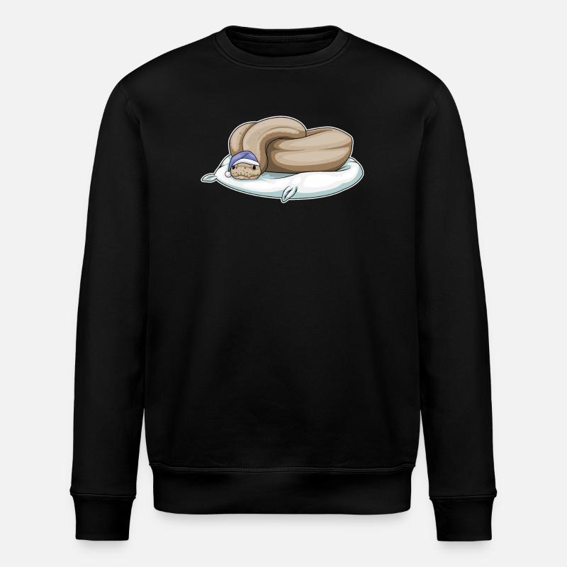 Oreiller de couchage serpent - Sweat bio ROLLER Stanley/Stella Unisexe - noir