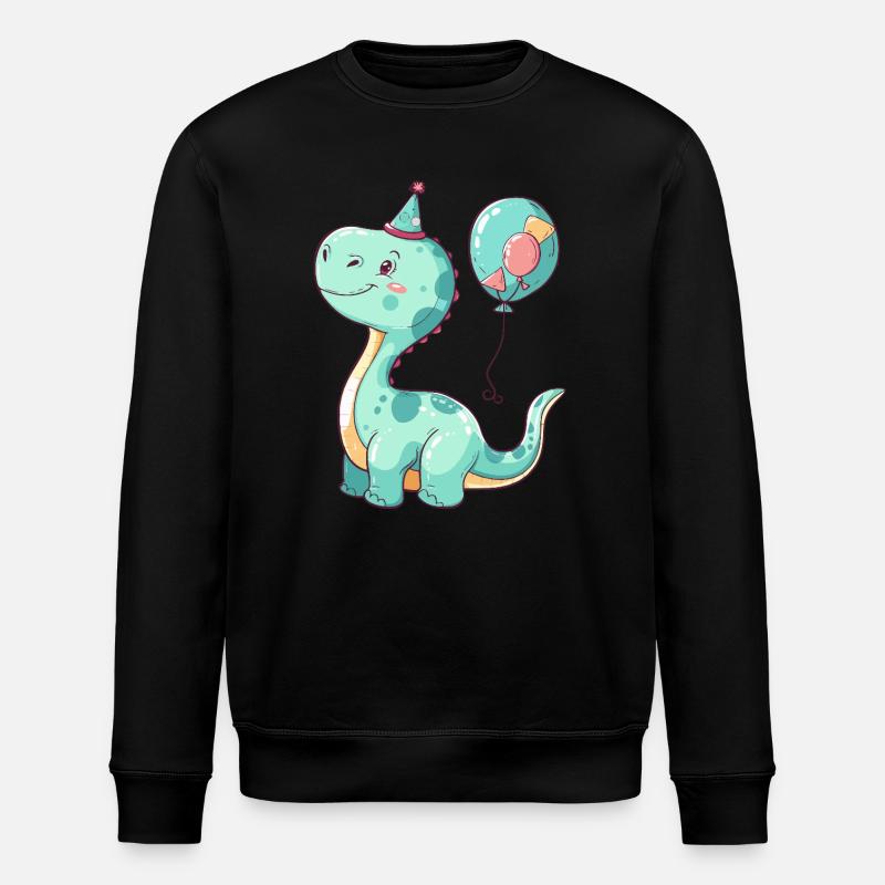 dinosaure brontosaure anniversaire bébé - Sweat bio ROLLER Stanley/Stella Unisexe - noir