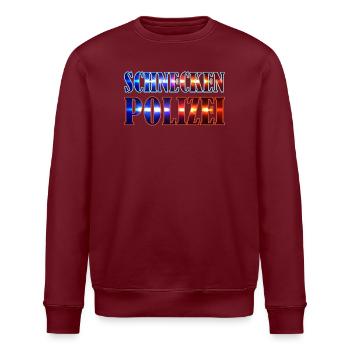 Schneckenpolizei Schnecken Nacktschnecken Gärtner - Stanley/Stella Unisex Bio-Sweatshirt ROLLER - Burgunderrot - Vorne - Nik (191cm)