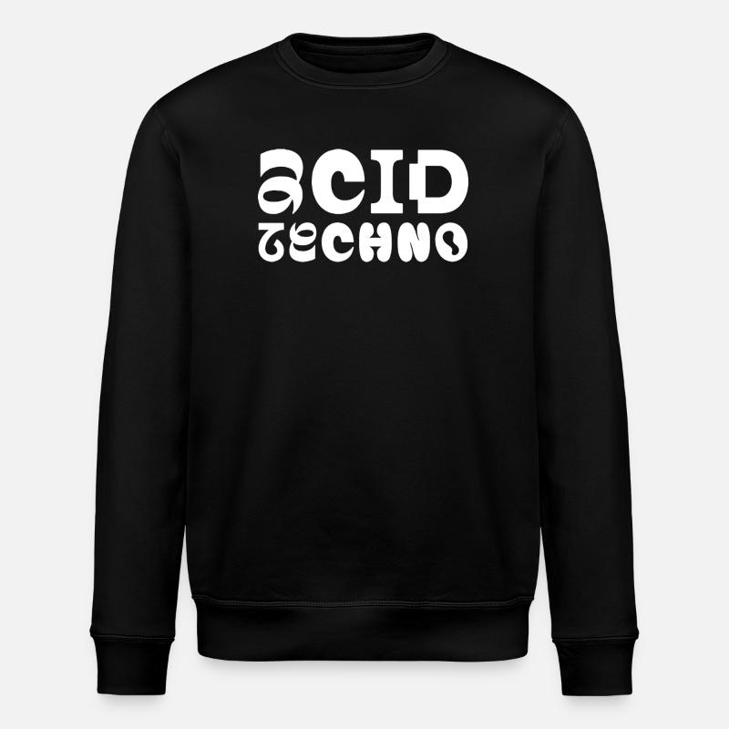 Acid Techno Pulse Typografie - Stanley/Stella Unisex Bio-Sweatshirt ROLLER - Schwarz